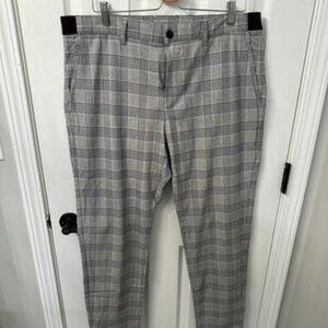 Men's Casual Plaid Dress Pants